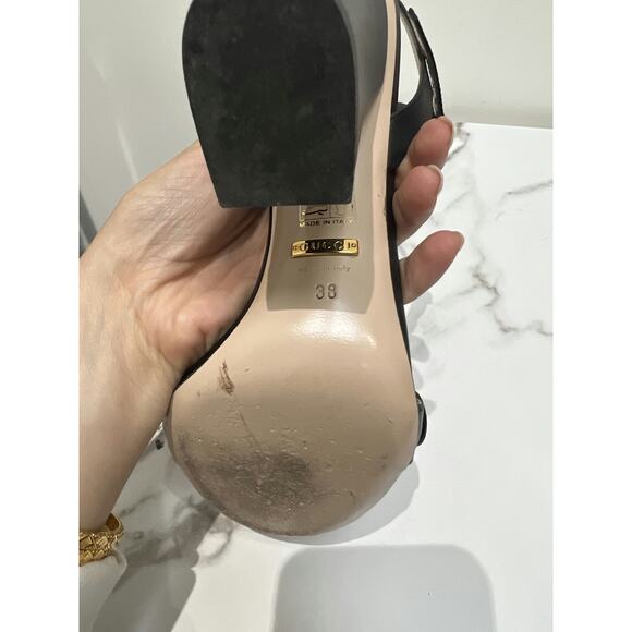 Gucci Leather Sandals in Black - Size 38 - Picture 6 of 10